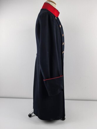 Kaiserreich, dunkelblauer Überrock in bescheidenem Zustand, Schneideretikett aus Münster in Westfalen