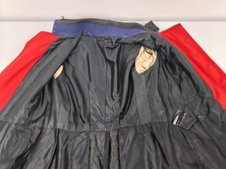 Kaiserreich, dunkelblauer Überrock in bescheidenem Zustand, Schneideretikett aus Münster in Westfalen