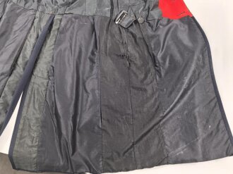 Kaiserreich, dunkelblauer Überrock in bescheidenem Zustand, Schneideretikett aus Münster in Westfalen