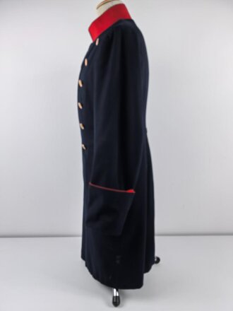 Kaiserreich, dunkelblauer Überrock in bescheidenem Zustand, Schneideretikett aus Münster in Westfalen