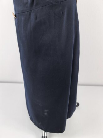 Kaiserreich, dunkelblauer Überrock in bescheidenem Zustand, Schneideretikett aus Münster in Westfalen