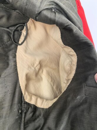 Bayern, Überrock / Mantel für einen Offizier im 6. Infanterie Regiment Kaiser Wilhelm, König von Preussen. Getragenes Eigentumstück mit Altersspuren, ungereinigt