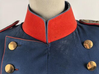 Bayern, Überrock / Mantel für einen Offizier im 6. Infanterie Regiment Kaiser Wilhelm, König von Preussen. Getragenes Eigentumstück mit Altersspuren, ungereinigt