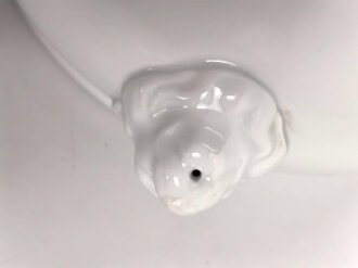 Luftwaffe, Kantinenporzellan große Terrine mit Löwenköpfen, Durchmesser etwa 24cm, Hersteller Heinrich Bavaria 1940. Gebraucht