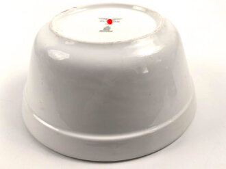 Luftwaffe, Kantinenporzellan tiefe Schale, Durchmesser 21cm, Hersteller H&C Selb Bavaria Germany Heinrich 1940. Gebraucht