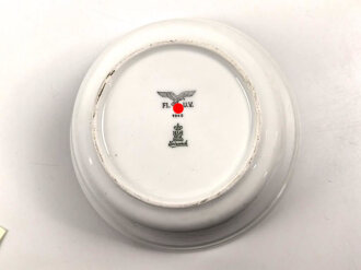 Luftwaffe, Kantinenporzellan tiefe Schale, Durchmesser 21cm, Hersteller H&C Selb Bavaria Germany Heinrich 1940. Gebraucht