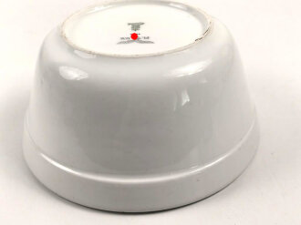 Luftwaffe, Kantinenporzellan tiefe Schale, Durchmesser 21cm, Hersteller H&C Selb Bavaria Germany Heinrich 1940. Gebraucht