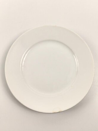 Heer, Kantinenporzellan flacher Teller, Hersteller Kaestner Saxonia 1934. Durchmesser 23cm, gebraucht