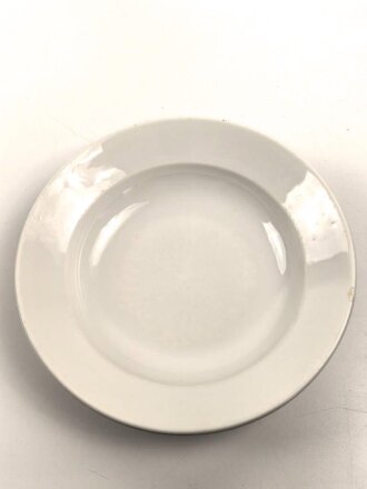 Heer, Kantinenporzellan Suppenteller, Hersteller Bohemia 1940. Durchmesser 23cm, gebraucht