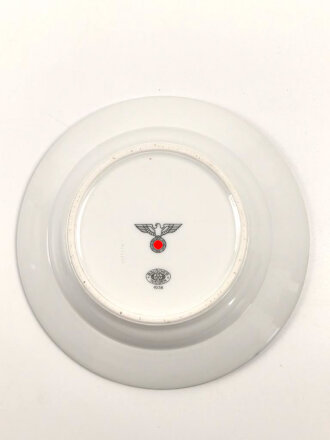 Heer, Kantinenporzellan Suppenteller, Hersteller Bauscher Weiden 1938. Durchmesser 23cm, gebraucht
