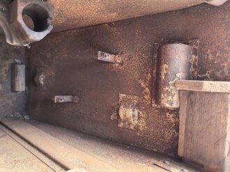 Transportkasten zum Entfernungsmesser 09 der Wehrmacht. Originallack, sehr selten