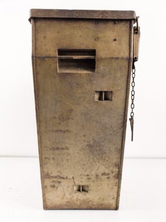 Transportkasten zum Entfernungsmesser 09 der Wehrmacht. Originallack, sehr selten