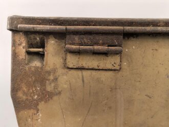 Transportkasten zum Entfernungsmesser 09 der Wehrmacht. Originallack, sehr selten