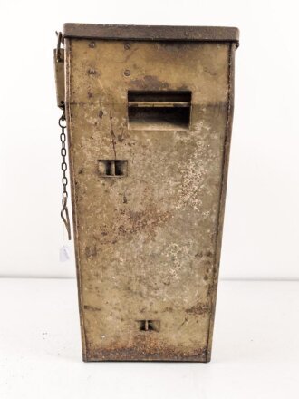 Transportkasten zum Entfernungsmesser 09 der Wehrmacht. Originallack, sehr selten