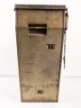 Transportkasten zum Entfernungsmesser 09 der Wehrmacht. Originallack, sehr selten