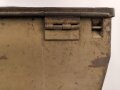 Transportkasten zum Entfernungsmesser 09 der Wehrmacht. Originallack, sehr selten