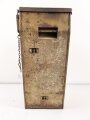 Transportkasten zum Entfernungsmesser 09 der Wehrmacht. Originallack, sehr selten