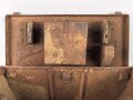 Transportkasten zum Entfernungsmesser 09 der Wehrmacht. Originallack, sehr selten
