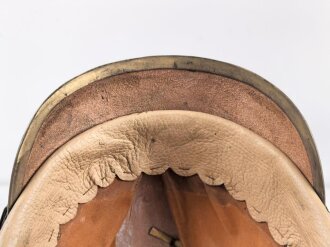 Hessen, Pickelhaube für Offiziere . Neuzeitliche Sammleranfertigung, Kopfgrösse gemessen 58