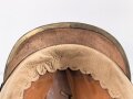 Hessen, Pickelhaube für Offiziere . Neuzeitliche Sammleranfertigung, Kopfgrösse gemessen 58