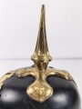 Hessen, Pickelhaube für Offiziere . Neuzeitliche Sammleranfertigung, Kopfgrösse gemessen 58