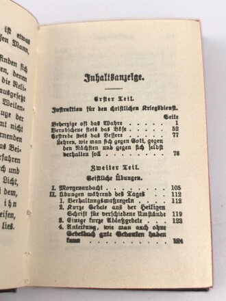 1. Weltkrieg "Der Soldatenfreund - Geleitsbuchlein für katholische Soldaten" datiert 1918, 271 Seiten, DIN A6