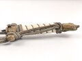 Dolch für Offiziere der Kriegsmarine, beidseitig geätzte, saubere Klinge von WKC, die Vergoldung meist vergangen, das Portepee mit Tragespuren