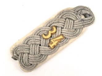 Heer, einzelnes Schulterstück  für einen Major im Infanterie Regiment 34, Länge etwa 10cm