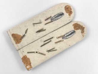 Heer, Paar Schulterstücke für einen Oberleutnant im Kradschützenbataillion 20, Länge etwa 11cm