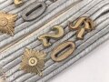 Heer, Paar Schulterstücke für einen Oberleutnant im Kradschützenbataillion 20, Länge etwa 11cm