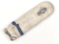 Heer,  Einzelnes  Schulterstück für einen Leutnant der Infanterie, Länge etwa 11cm, blau/weisser Überschub Originalvernäht