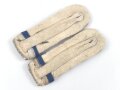 Heer,  Paar  Schulterstücke für einen Leutnant im Infanterie Regiment 80, Länge etwa 10cm, blau/weisser Überschub Originalvernäht