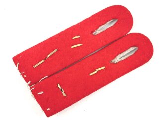 Heer, Paar Schulterstücke für einen Oberleutnant im Artillerie Regiment 3, Länge etwa 11,5cm