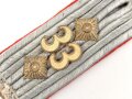 Heer, einzelnes Schulterstück für einen Oberstleutnant im Artillerie regiment 33, Länge etwa 10cm