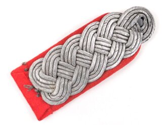 Heer, einzelnes Schulterstück für einen Major der Artillerie, Länge etwa 11,5cm