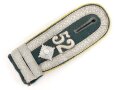 Heer, einzelne Schulterklappe  für einen Offiziersanwärter der Nachrichtentruppe. Länge etwa 11cm