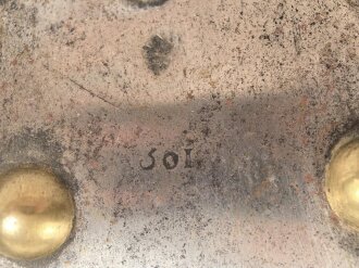 Eiserner Kürassrücken für Mannschaften,die Stempelung für mich nicht eindeutig zuzuordnen, gereinigtes Stück