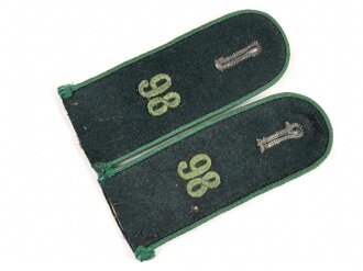 Heer, Paar Schulterklappen für Mannschaften im Gebirgsjäger Regiment 98. Länge etwa 11,5cm