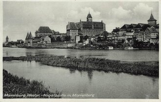 Ansichtskarte "Marienburg, Westpr - Nogatpartie m....