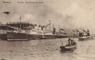 Ansichtskarte "Hamburg - Dampfer Cap Arcona im...