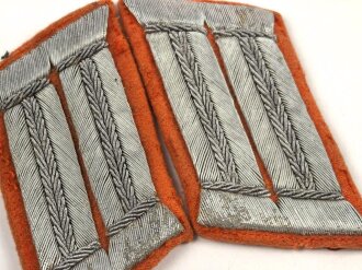 Heer, Paar Kragenspiegel für Offiziere der Feldgendarmerie oder Wehrersatzwesen, Ausführung für den Waffenrock