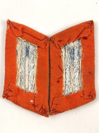 Heer, Paar Kragenspiegel für Offiziere der Feldgendarmerie oder Wehrersatzwesen, Ausführung für den Waffenrock