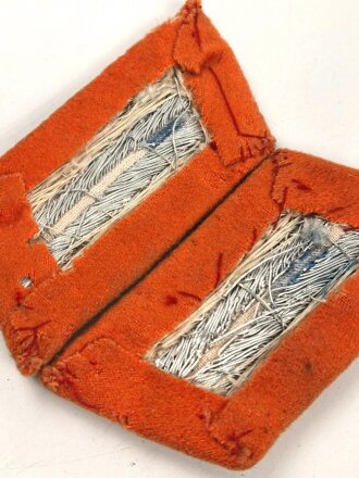 Heer, Paar Kragenspiegel für Offiziere der Feldgendarmerie oder Wehrersatzwesen, Ausführung für den Waffenrock