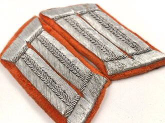 Heer, Paar Kragenspiegel für Offiziere der Feldgendarmerie oder Wehrersatzwesen, Ausführung für den Waffenrock