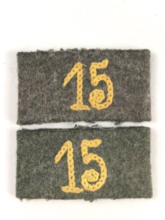 Heer, Satz Überschübe für Schulterklappen Nachrichten Regiment 15