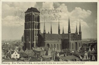 Ansichtskarte "Danzig : Die Marienkirche, die...