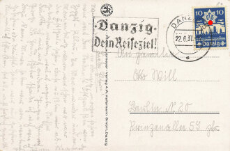 Ansichtskarte "Danzig : Die Marienkirche, die...