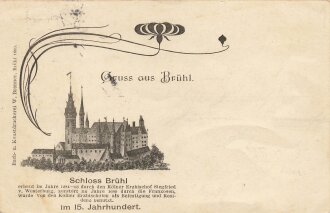 Ansichtskarte "Gruss aus Brühl - Schloss...