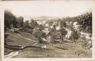 Ansichtskarte "Peterswald i-B. (Sudetengau)"