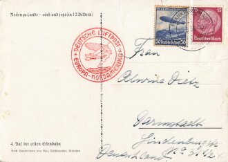 Ansichtskarte "Reisen zu Lande - einst und jetzt....